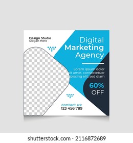 Digital Marketing Social Media Post And Instagam Flyer Design And Web Banner Desgin Template