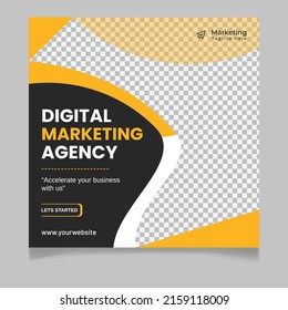 Digital marketing social media post template