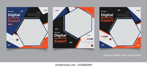 Digital Marketing Social Media Post Template Design Template