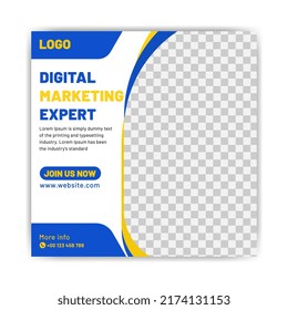 Digital marketing social media post template