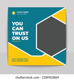 Digital Marketing Social Media Post Template