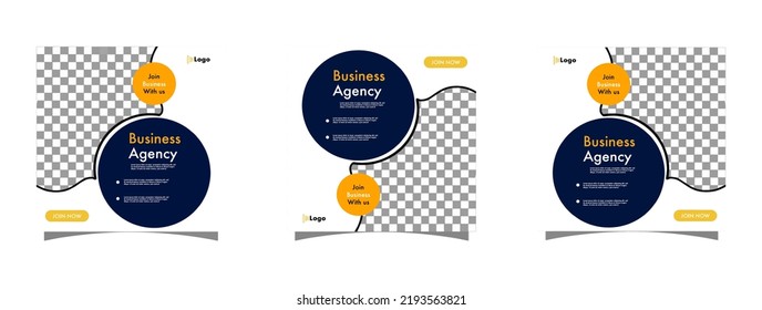 Digital Marketing Social Media Post Template, Digital marketing agency, Square Flyer Template, Editable web Banner Post Template.