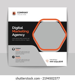 Digital marketing Social media post template