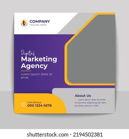 Digital marketing Social media post template