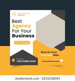 Digital Marketing Social Media Post, Business Marketing Flyer Design Template