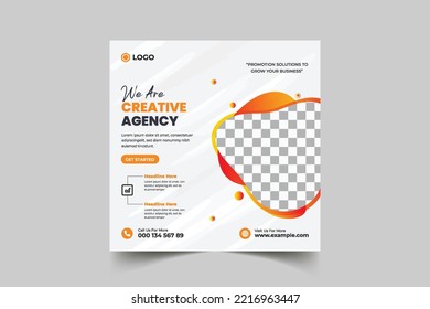 Digital Marketing Social Media Post banner Template, social media post banner design template. business marketing post. Digital marketing agency post banner, Digital marketing expert banner.