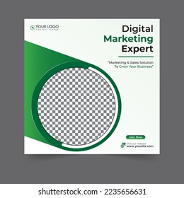 Digital marketing social media post business webinar for social media story, business post or stories banner template geometric shape design for attractive abstract elements post background space