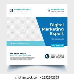 Digital Marketing Social Media Post Banner Design Template