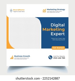 Digital Marketing Social Media Post Banner Design Template