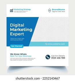 Digital Marketing Social Media Post Banner Design Template