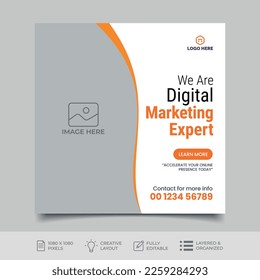 Digital marketing social media post template