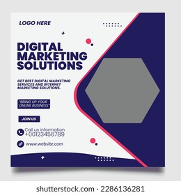 Digital Marketing Social Media Post Banner Design Template