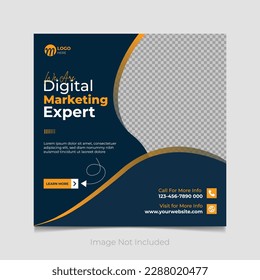 Digital marketing social media post template