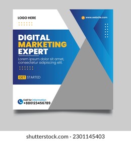 Digital Marketing Social Media Post Banner Design Template