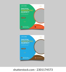 Digital Marketing Social Media Post Banner Design Template