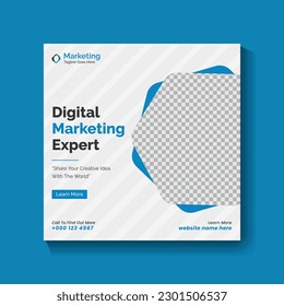 Digital Marketing social media post design and social media banner design