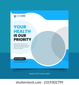 Digital Marketing Social Media Post Template, Digital marketing agency, Square Flyer Template, Digital Business Marketing Social