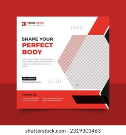 Digital Marketing Social Media Post Template, Digital marketing agency, Square Flyer Template, Digital Business Marketing Social