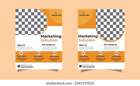 Digital Marketing Social Media Post Template, Digital marketing agency, Square Flyer Template, Editable web Banner Post Template.