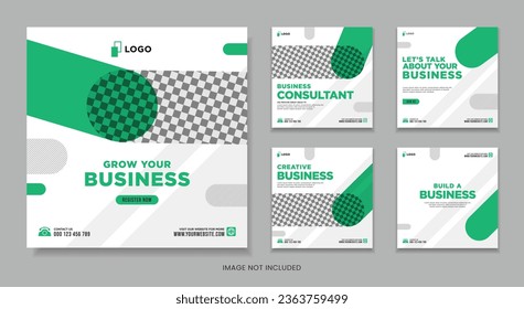 Digital marketing for social media post or square banner template