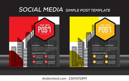 Digital Marketing Social Media Post banner Template, social media post banner design template. business marketing post. Digital marketing agency post banner