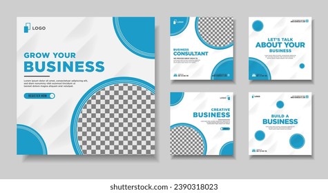 Digital marketing for social media post or square banner template