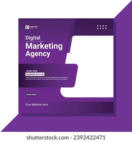 Digital Marketing Social Media Post Banner Design Template