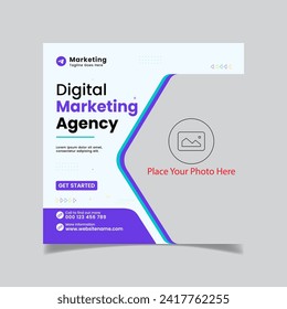 Digital marketing social media post