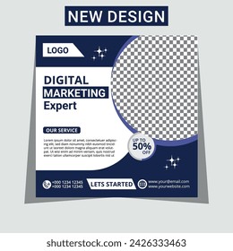 digital marketing social media post template