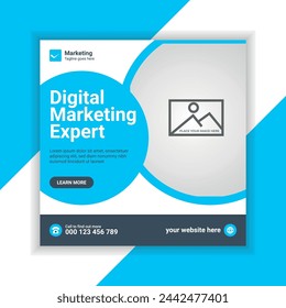 Digital Marketing Social Media Post and Banner Design Template