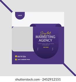 Digital marketing social media post template