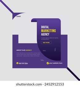 Digital marketing social media post template