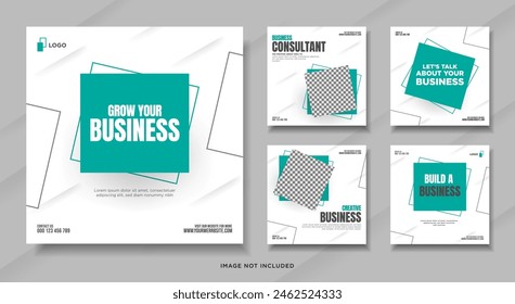 Digital marketing for social media post or square banner template