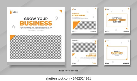 Digital marketing for social media post or square banner template