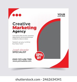 Digital marketing social media post Design