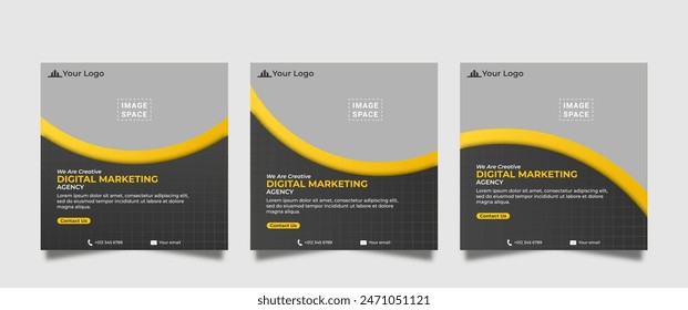 Digital marketing social media post template