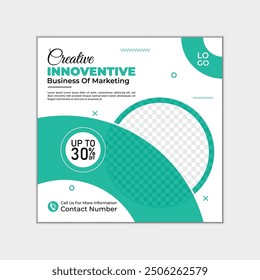 Digital marketing social media post design