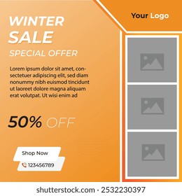 Digital marketing social media post template