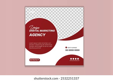 Digital marketing social media post and corporate web banner template, Social media post design Instagram stories template