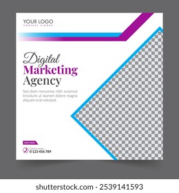 Digital marketing social media post business webinar for social media story, business post or stories banner template geometric shape design for attractive abstract elements post background space