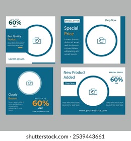 Digital marketing social media post and corporate web banner template