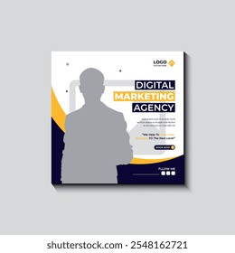 Digital marketing social media post design Instagram post template