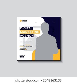 Digital marketing social media post design Instagram post template