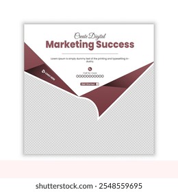 Digital marketing social media post design