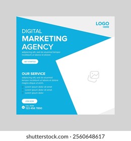 Digital marketing social media post template