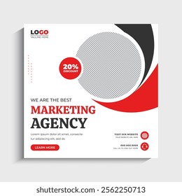 Digital Marketing social media post and web banner template