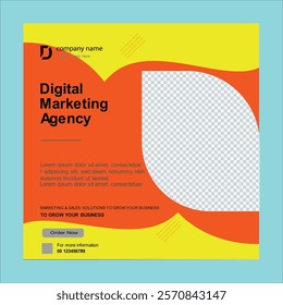 Digital marketing social media post