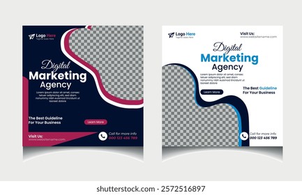 Digital marketing social media post design