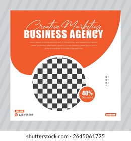 Digital Marketing Social Media Post Template, Digital marketing agency.