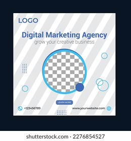 digital marketing social media template